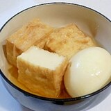 めんつゆで簡単☆厚揚げと卵の煮物